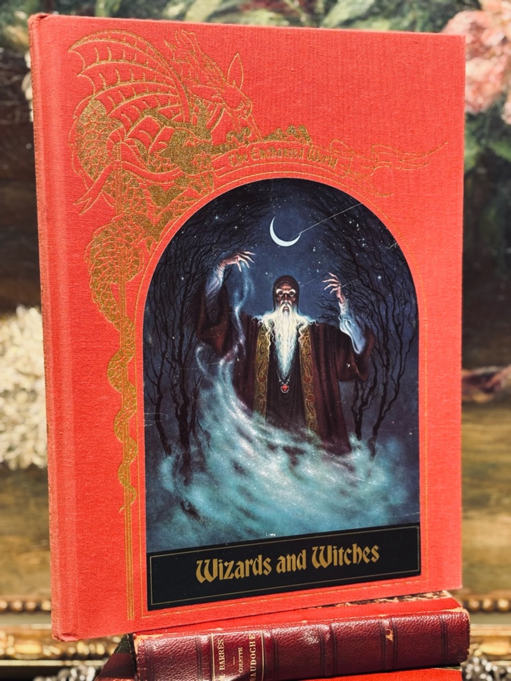The Enchanted World: Wizards and Witches - Red Cover with Gold Embossing
